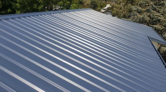 long-run iron roof painting