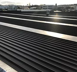 Restored Long Run Roof on a commercial building